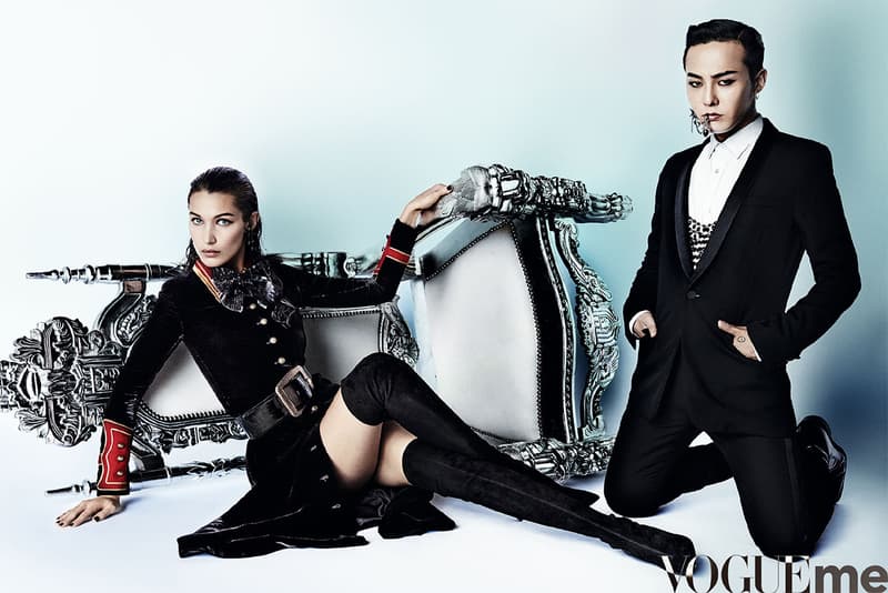 g dragon bella hadid vogue me china cover