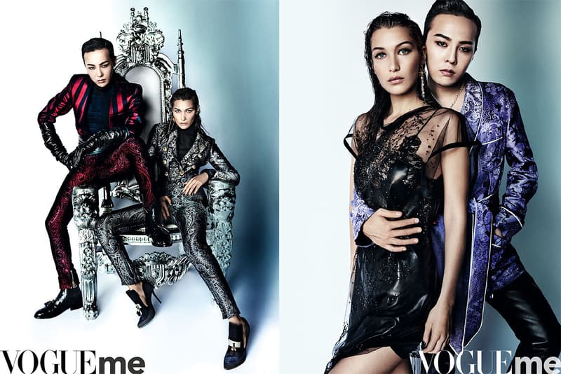 g dragon bella hadid vogue me china cover