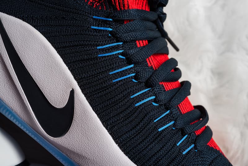 Nike Hyperdunk 2016 Flyknit "Dark Obsidian/Bright Crimson"