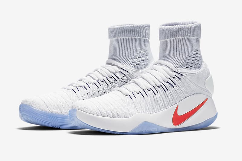 nike hyperdunk 2016 flyknit white bright crimson