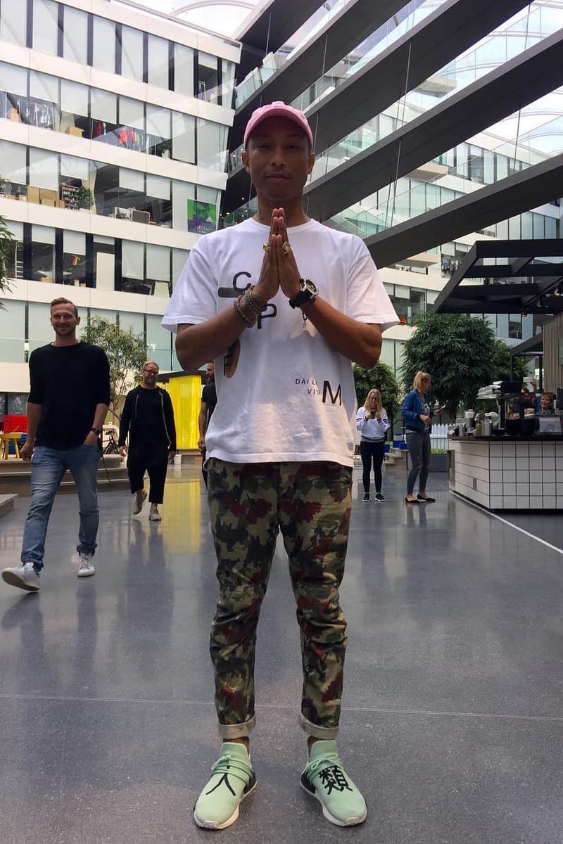 Pharrell Williams 腳著全新 NMD 現身 adidas 德國總部