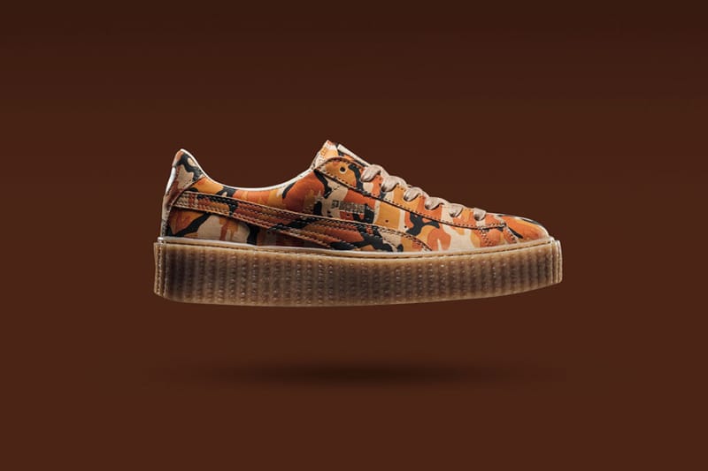 Rihanna x PUMA 聯名 Fenty Creeper「Orange Camo」配色