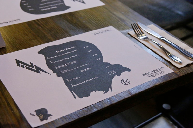HYPEBEAST Eat....URSUS.IZZUE.BAPE 期間限定 Café @BRICK LANE Gallery