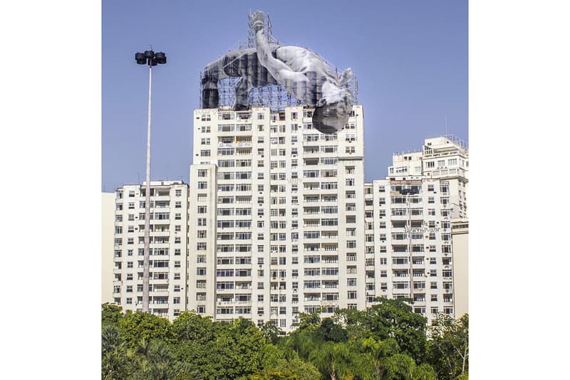 JR Larger-Than-Life Athletic Figures in Rio De Janeiro