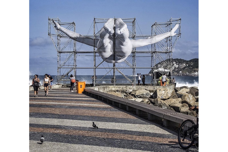 JR Larger-Than-Life Athletic Figures in Rio De Janeiro