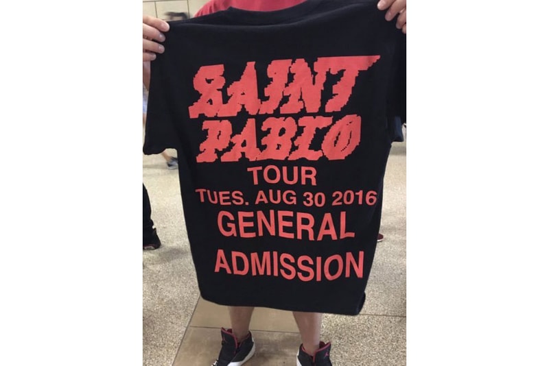 Kanye West 公開更多《Saint Pablo》巡迴演出紀念品資訊