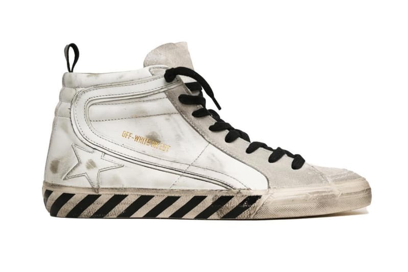 OFF-WHITE x Golden Goose 全新聯名高筒球鞋