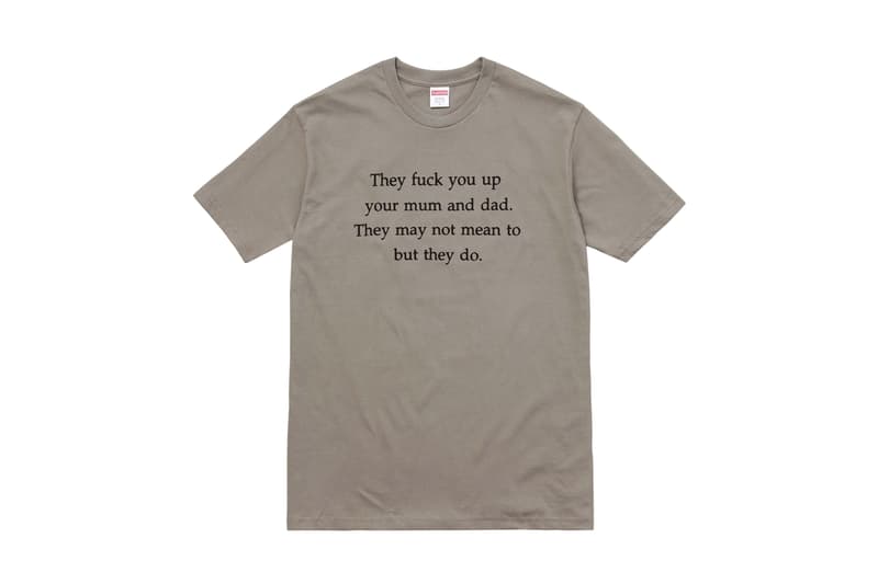 supreme 2016 fall winter tees collection