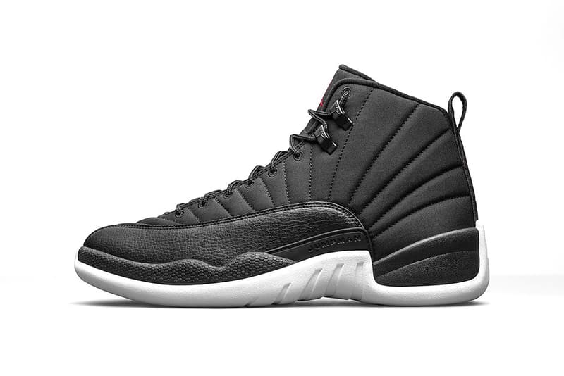 air jordan 12 retro black nylon