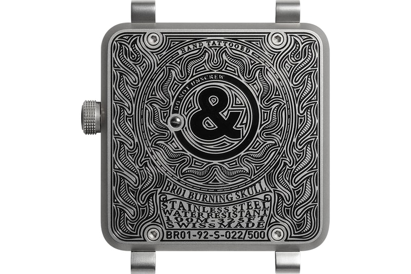Bell & Ross BR01 Burning Skull 將骷髏暗黑風進行到底