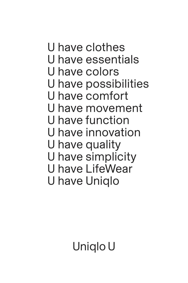 Christophe Lemaire 主理 UNIQLO U 全新系列商標設計源流