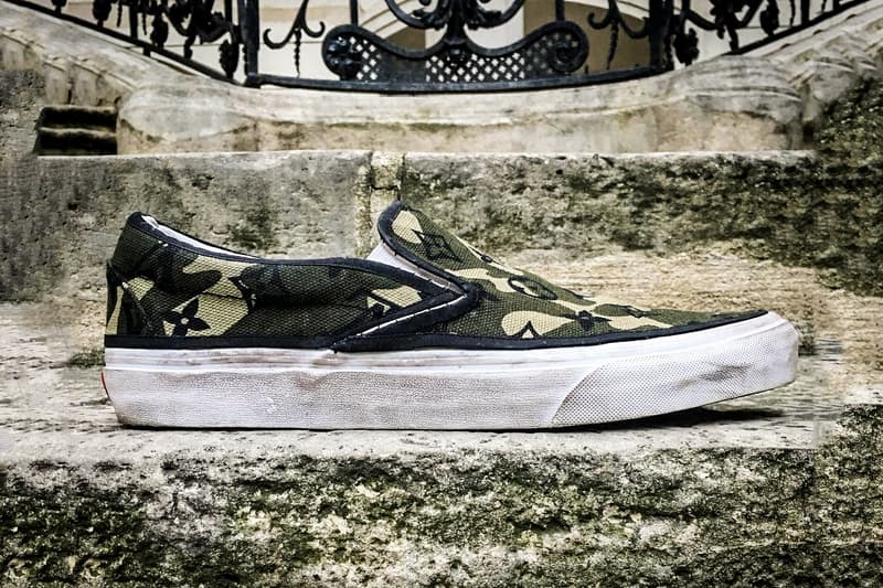 村上隆 x Louis Vuitton x Vans Slip-Ons「Monogramouflage」配色