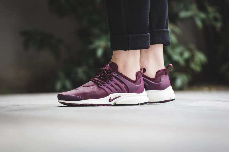 nike air presto premium wmns night maroon