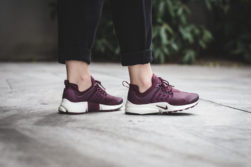 nike air presto premium wmns night maroon
