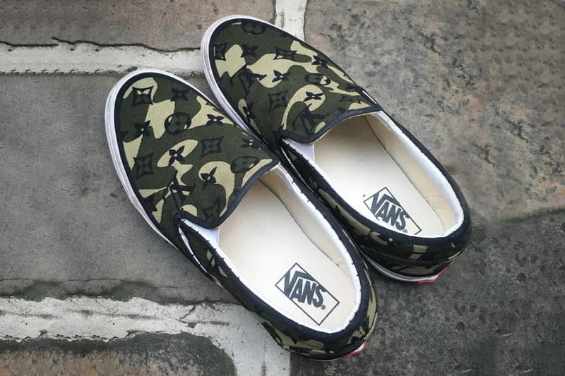 村上隆 x Louis Vuitton x Vans Slip-Ons「Monogramouflage」配色