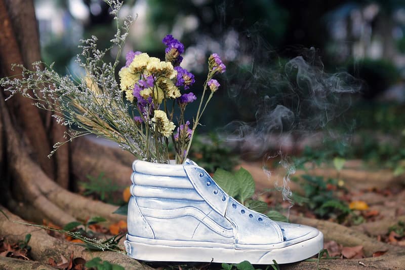 vans sk 8 hi ceramic vase by sneaker homie