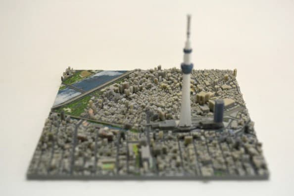 3D Printed Tokyo Maps by iJet