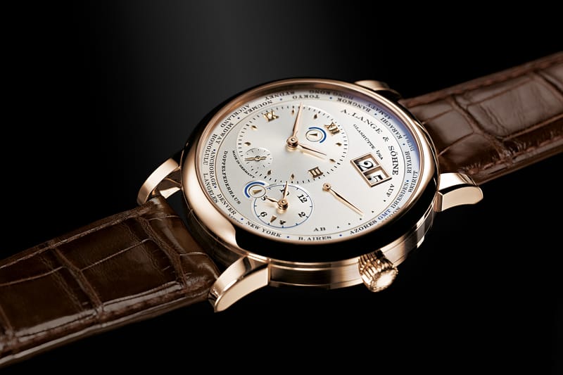奢華！A.Lange & Sohne Lange 1 Time Zone Honey Gold 專賣店限量版