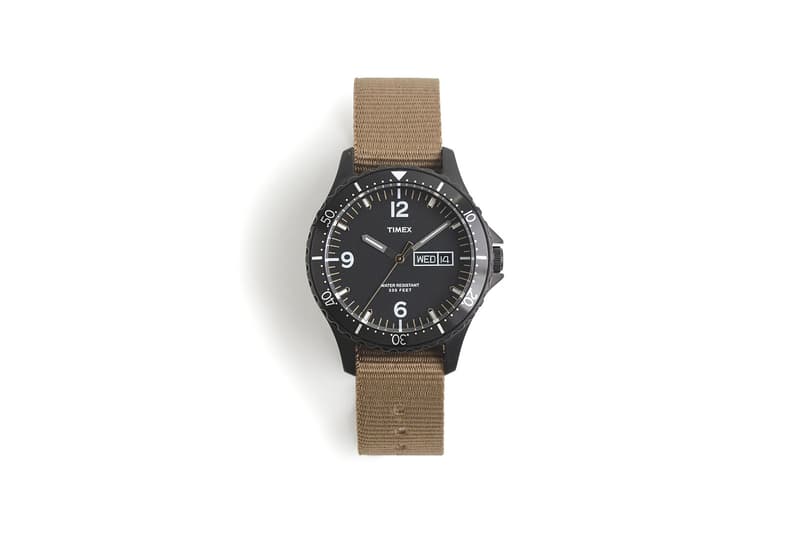 J.Crew x Timex 再度聯乘！推出新款黑啡配色 Diver 腕錶。