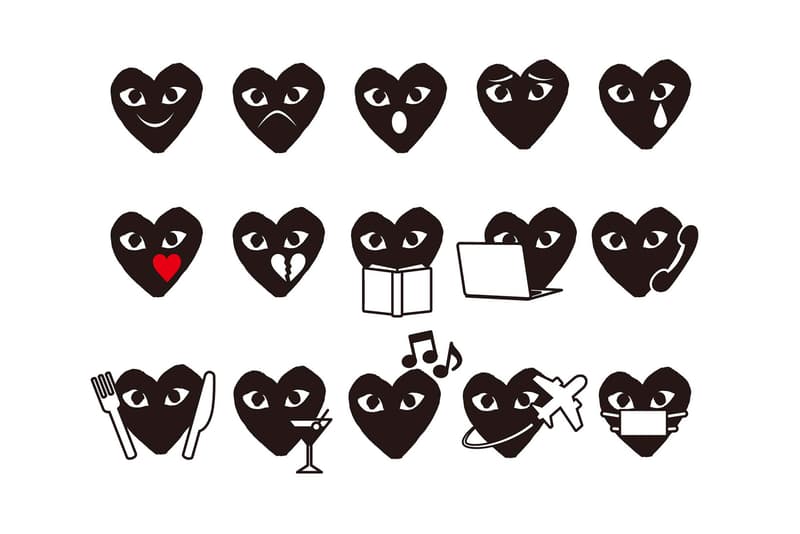 COMME des GARÇONS PLAY 2016 Holidays Emoji Pack