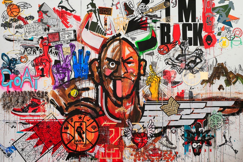 Jordan Brand 30 週年 Michael Lau 畫作《Jordan 本色之牆》即將進行慈善拍賣