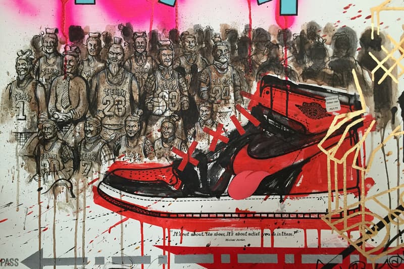 Jordan Brand 30 週年 Michael Lau 畫作《Jordan 本色之牆》即將進行慈善拍賣