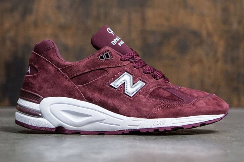 new balance 990v2 made in usa burgundy and black