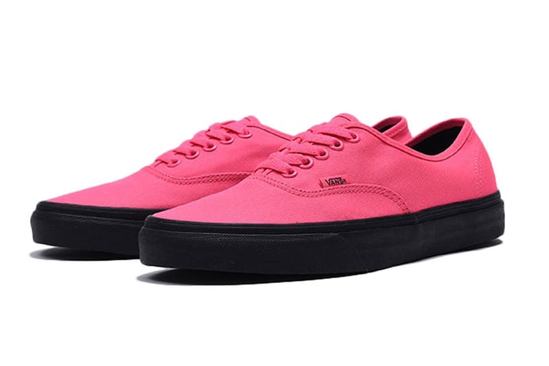 vans authentic black outsole pink