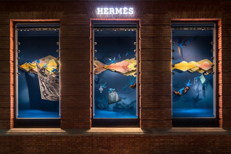 Maison Hermès Shanghai 光影瓷片創作全新櫥窗展示
