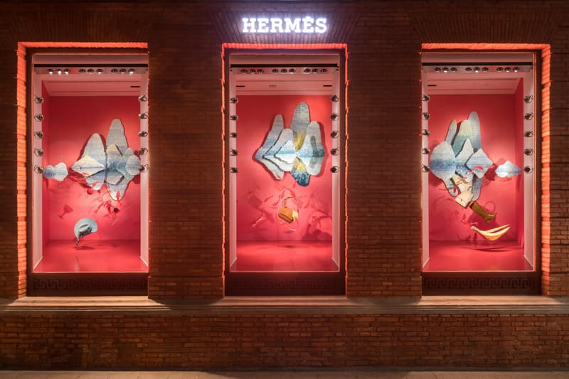 Maison Hermès Shanghai 光影瓷片創作全新櫥窗展示