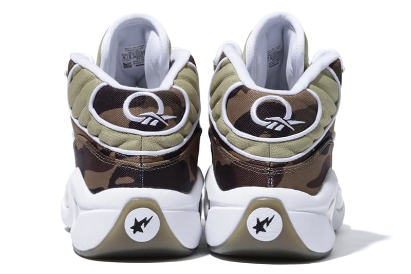 Reebok Classic x BAPE x mita sneakers 三方聯名 Question Mid 鞋款