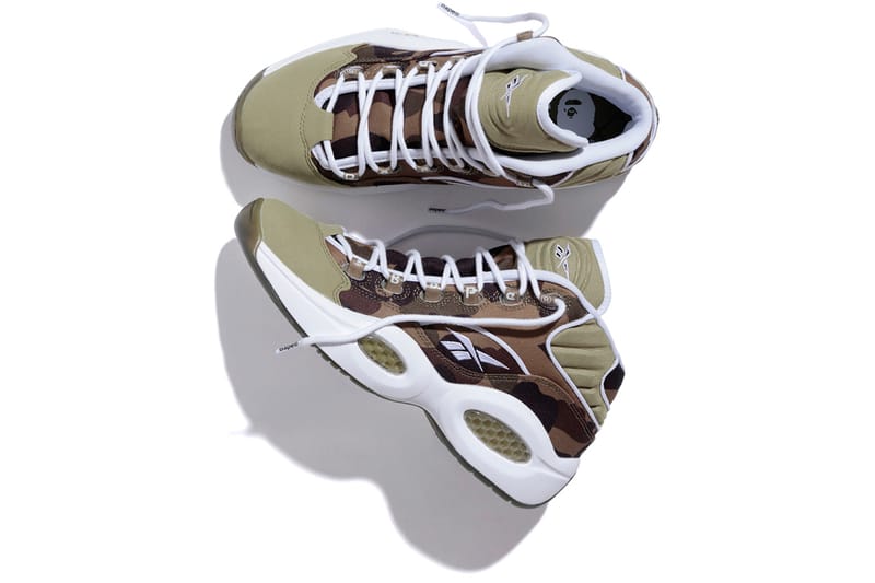 Reebok Classic x BAPE x mita sneakers 三方聯名 Question Mid 鞋款