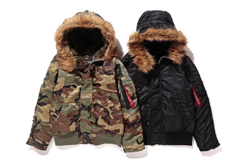Stussy x Alpha Industries 聯名別注軍事外套系列