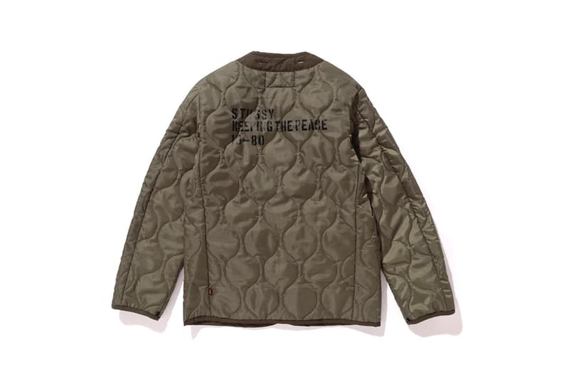 Stussy x Alpha Industries 聯名別注軍事外套系列