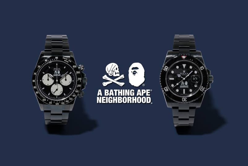 A BATHING APE x NEIGHBORHOOD x BAMFORD 三方聯名 Rolex Daytona 及 Submariner 發售詳情