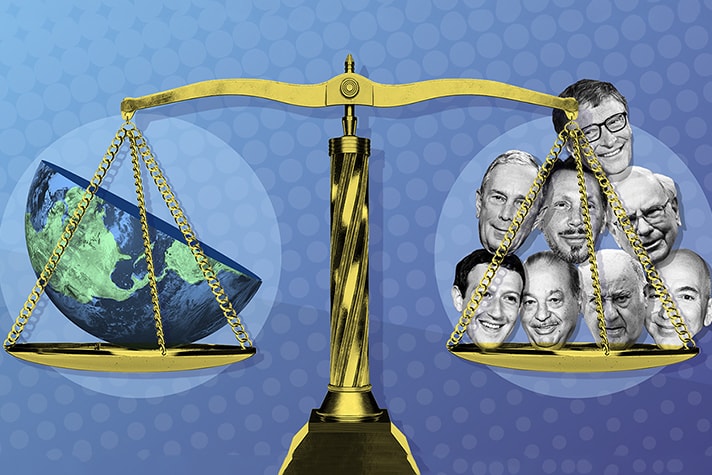 報告指出全球八大富豪總資產抵全球半數人口