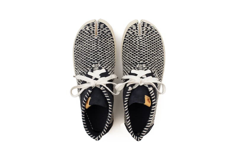 visvim TABI SASHIKO-FOLK Split-Toe Shoe 2017 Release