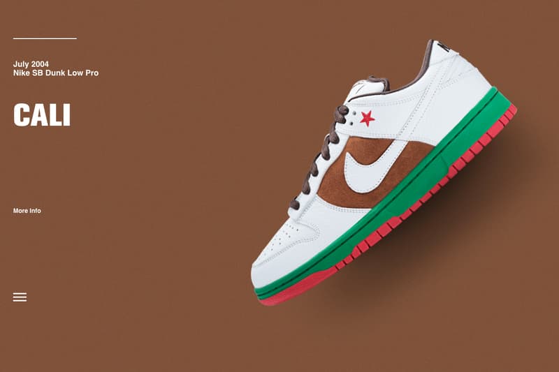 Nike「15 Years of SB Dunk」網頁上陸