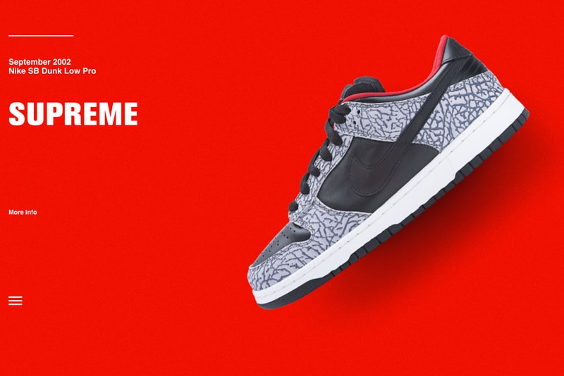 Nike「15 Years of SB Dunk」網頁上陸