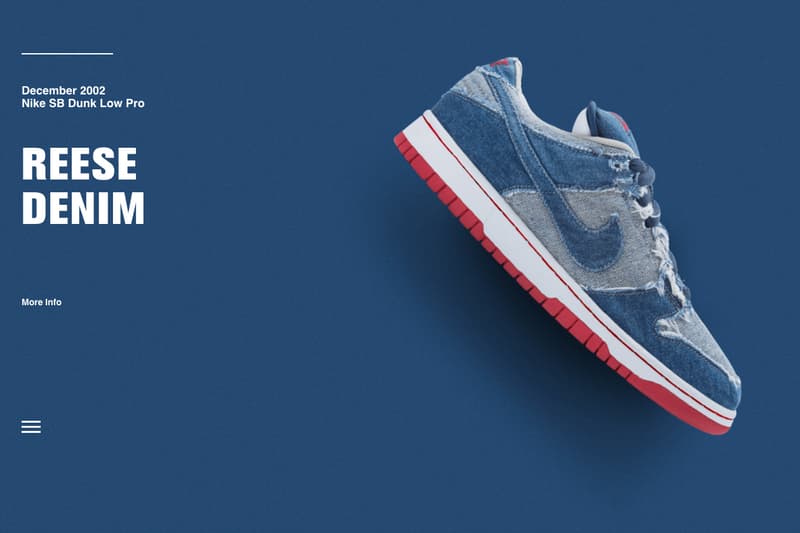Nike「15 Years of SB Dunk」網頁上陸
