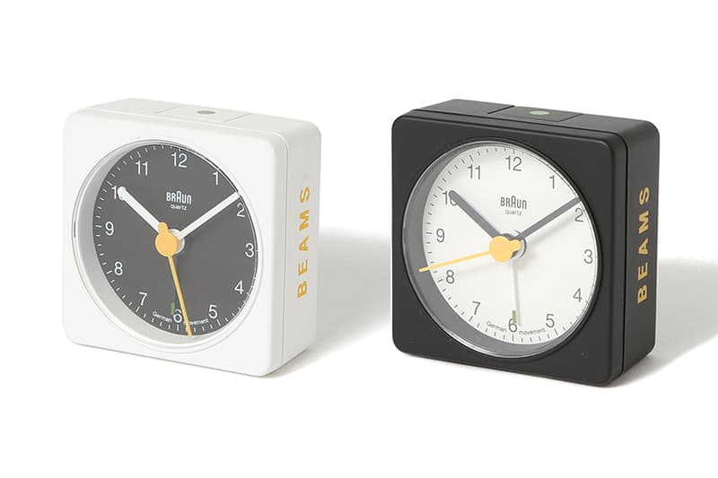 BRAUN x BEAMS 聯名別注黑白時鐘