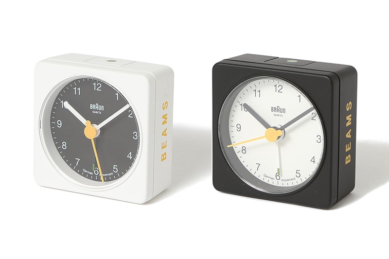 BRAUN x BEAMS 聯名別注黑白時鐘