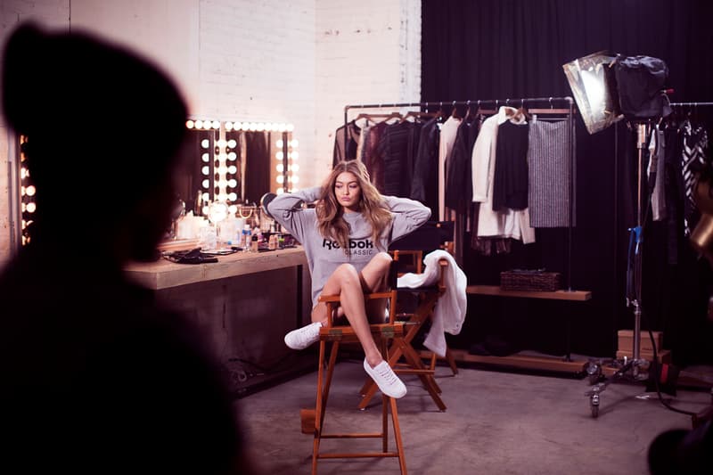 Gigi Hadid 演繹 Reebok 全新 Club C 別注「Diamond Pack」系列