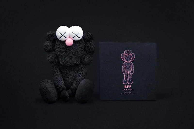 KAWS BFF Plush Black Re-Releasing