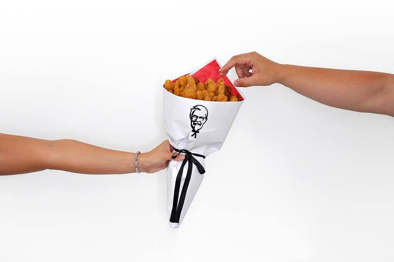 KFC 情人節特別炮製「炸雞」花束