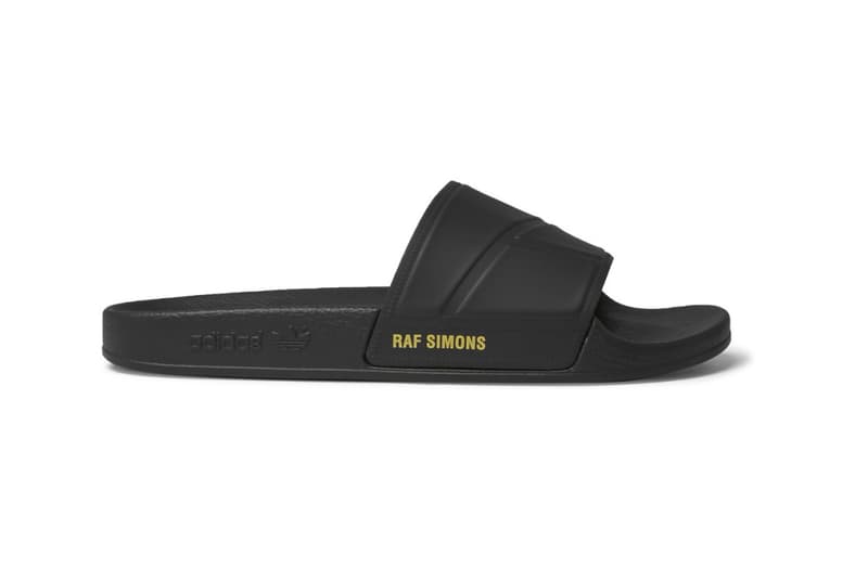 Raf Simons x adidas Adilette All-Black