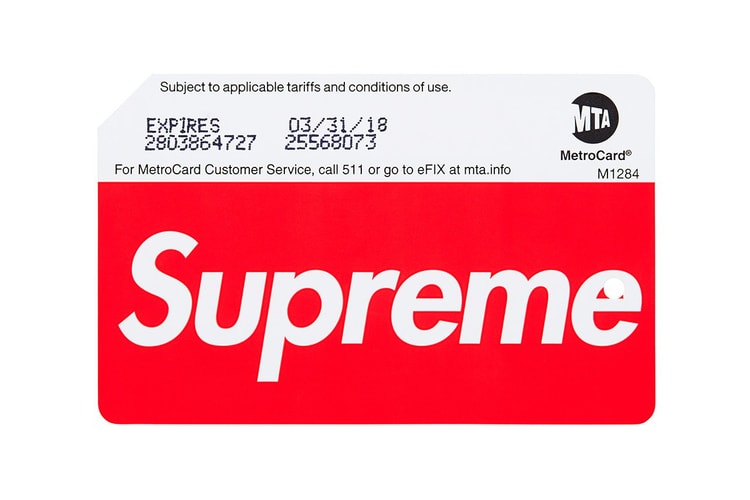 NYCT Subway 官方宣佈在指定地鐵站發售 Supreme MetroCard