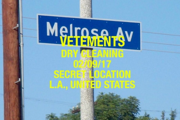VETEMENTS 神秘活動即將於洛杉磯舉辦