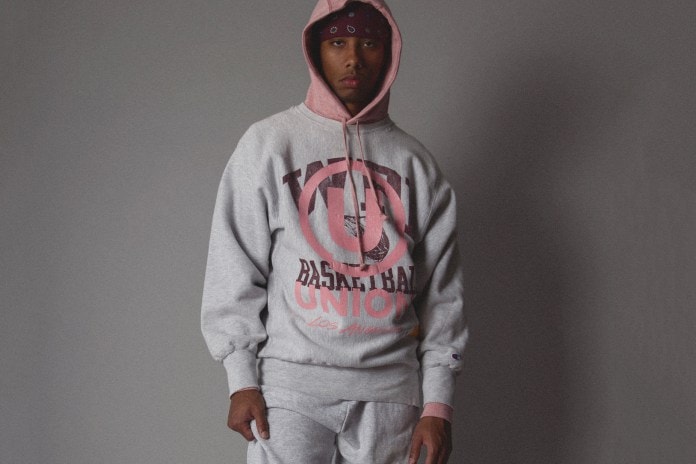 Union Los Angeles 重塑 Champion Collegiate Crewneck