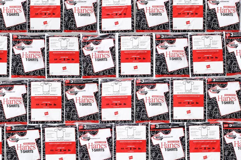 A BATHING APE x Hanes 聯名 T-Shirt 套裝